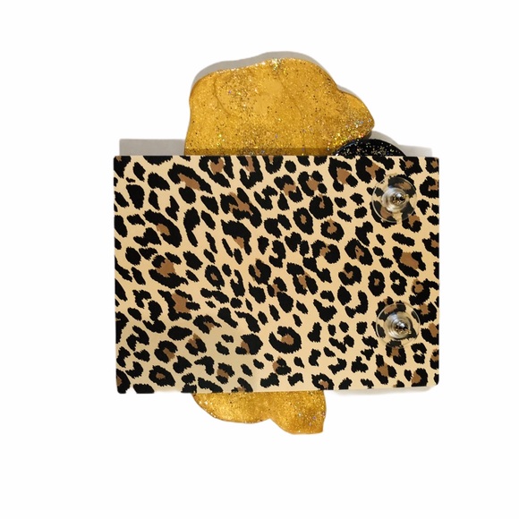 Tiger Frenzy Tiger Face Earring Dangles with Posts - Picture 2 of 3